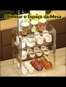 Caixa Organizadora de Copos e Embalagens em Acrílico Ideal Para Organizar Casa e Escritório
