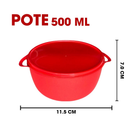 KIT POTES HERMÉTICOS - 10 POTES REDONDOS 500ML
