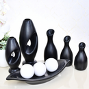 Kit Conjunto 9 Peças Vasos Cerâmica