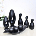 Kit Conjunto 9 Peças Vasos Cerâmica