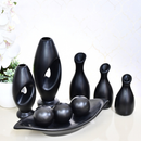 Kit Conjunto 9 Peças Vasos Cerâmica