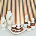 Kit Conjunto 9 Peças Vasos Cerâmica