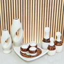 Kit Conjunto 9 Peças Vasos Cerâmica