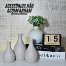 Kit 3 Jarros Decorados Trio Vaso Ceramica Enfeite Centro Mesa Sala enfeite Casa rack Aparador Nicho