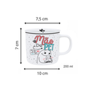 Caneca 200ml Mãe De Pet Cachorro Dog Frase Não Nasceu De Mim Amor Carinho Estampa Delicada Fofa