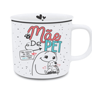 Caneca 200ml Mãe De Pet Cachorro Dog Frase Não Nasceu De Mim Amor Carinho Estampa Delicada Fofa