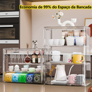 Caixa Organizadora de Copos e Embalagens em Acrílico Ideal Para Organizar Casa e Escritório