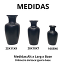 Kit 3 Jarros Decorados Trio Vaso Ceramica Enfeite Centro Mesa Sala enfeite Casa rack Aparador Nicho
