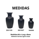 Kit 4 Peças - Enfeite Pantera Cerâmica Moderno + 3 Vasos Decorativos