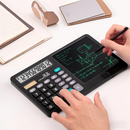 Calculadora com Tela Mágica para Anotações – 12 Dígitos – Bateria – Cor Preta