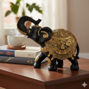 Elefante em Gesso Decorativo Peça Decoração Sofisticada para Sala Quarto Escritório