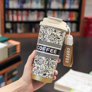 Copo De Café Térmico 500ml - Aço Inoxidável - Estampa Moderna