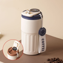 Copo Térmico Cafe 450ml Inox com Display Digital e Tampa com Trava – Mantém Temperatura por Horas