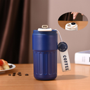 Copo Térmico Cafe 450ml com Display Digital e Tampa com Trava Antivazamento – Mantém Temperatura por Horas