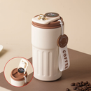 Copo Térmico Cafe 450ml com Display Digital e Tampa com Trava Antivazamento – Mantém Temperatura por Horas