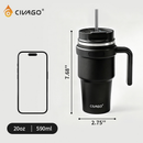 Copo Térmico de Aço Inoxidável 590ml 