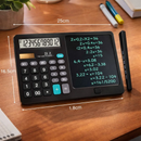 Calculadora com Tela Mágica para Anotações – 12 Dígitos – Bateria – Cor Preta