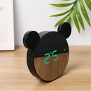 Relógio De Mesa LED Digital Portátil Despertador Tela Espelhada Alarme Temperatura E Dimmer Inteligente