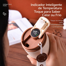 Copo Térmico Cafe 450ml Inox com Display Digital e Tampa com Trava – Mantém Temperatura por Horas