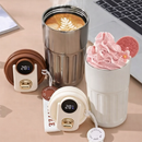 Copo Térmico Cafe 450ml Inox com Display Digital e Tampa com Trava – Mantém Temperatura por Horas