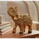Elefante Decorativo Dourado - Símbolo de Sorte e Prosperidade