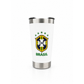 Copo Térmico 473ml - Com Tampa Abridor - Brasil Personalizado (Símbolo do Brasil)