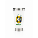 Copo Térmico 473ml - Com Tampa Abridor - Brasil Personalizado (Símbolo do Brasil)