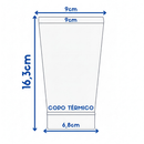 Copo Térmico 473ml - Com Tampa Abridor - Brasil Personalizado (Símbolo do Brasil)
