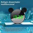 Relógio De Mesa LED Digital Portátil Despertador Tela Espelhada Alarme Temperatura E Dimmer Inteligente