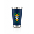 Copo Térmico 473ml - Com Tampa Abridor - Brasil Personalizado (Símbolo do Brasil)
