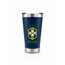 Copo Térmico 473ml - Com Tampa Abridor - Brasil Personalizado (Símbolo do Brasil)