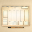 Planner Semanal Espiral A4 52 semanas - 52 folhas