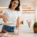 Kit 3 Garrafas Acrílico Transparente 500ml 1000ml 1Litro Caixa Leite Suco Água Geladeira
