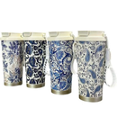 Copo De Café Térmico Caneca 500ml Aço Inoxidável Design Duplo Bico Estampa Moderna