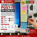 Suporte de Monitor para Organizar Blocos de Notas e Anotações