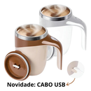 Caneca Misturadora Automática Elétrica USB Bateria Recarregável Mixer Café Chocolate Shakes 380ml