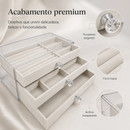 Porta Jóia Acrílico Luxo Com 3 Camadas