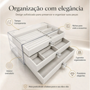 Porta Jóia Acrílico Luxo Com 3 Camadas