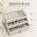 Porta Jóia Acrílico Luxo Com 3 Camadas