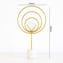 Enfeites Decorativos em Metal Dourado com Cristal: modernidade e elegância para qualquer ambiente