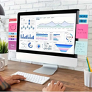 Suporte de Monitor para Organizar Blocos de Notas e Anotações
