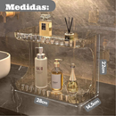 Prateleira Organizador Acrílico - Porta Maquiagem - Suporte Multiuso De Mesa/Bancada