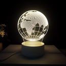 Luminária de Mesa de LED 3D Criativa Luz Noturna Decorativa